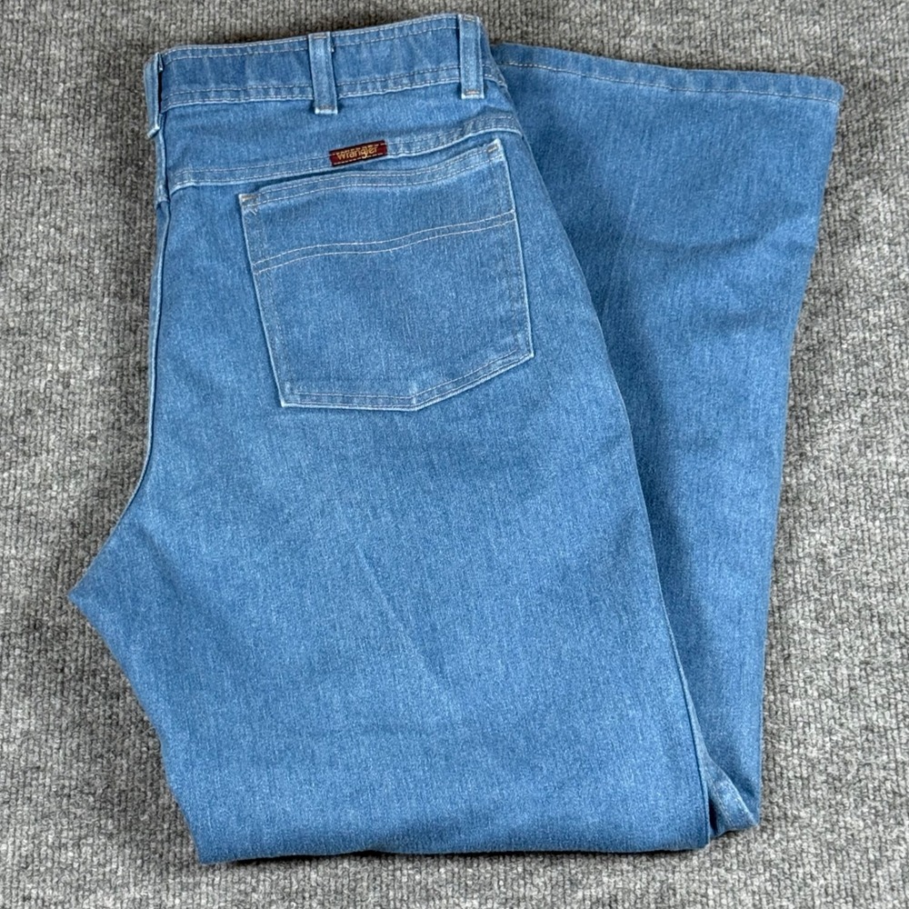 Vintage 90s 00s Wrangler Regular Fit Denim Jean 36x30 Fit 34x29.5 Cowboy Western